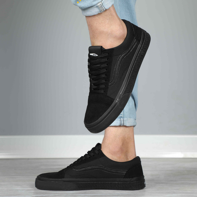 کتونی ونس مدل off the wall تمام مشکی