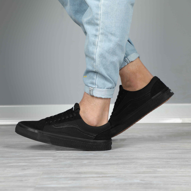 کتونی ونس مدل off the wall تمام مشکی