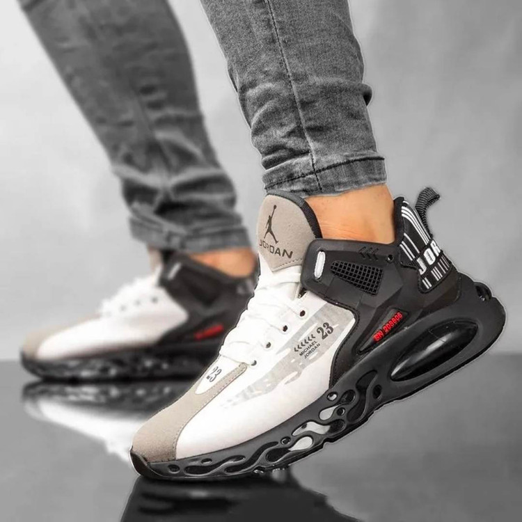 کفش کتونی نایک ایر جردن 4 رترو سفید مشکی (Jordan 4 Retro) | خاص و کلاسیک