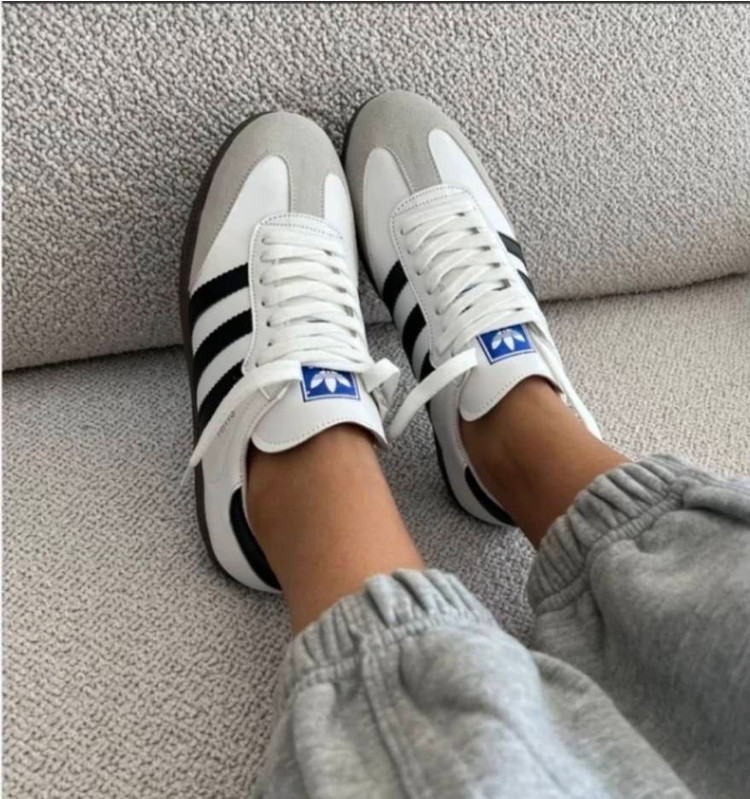 کفش کتونی آدیداس سامبا سفید مشکی (Adidas Samba)