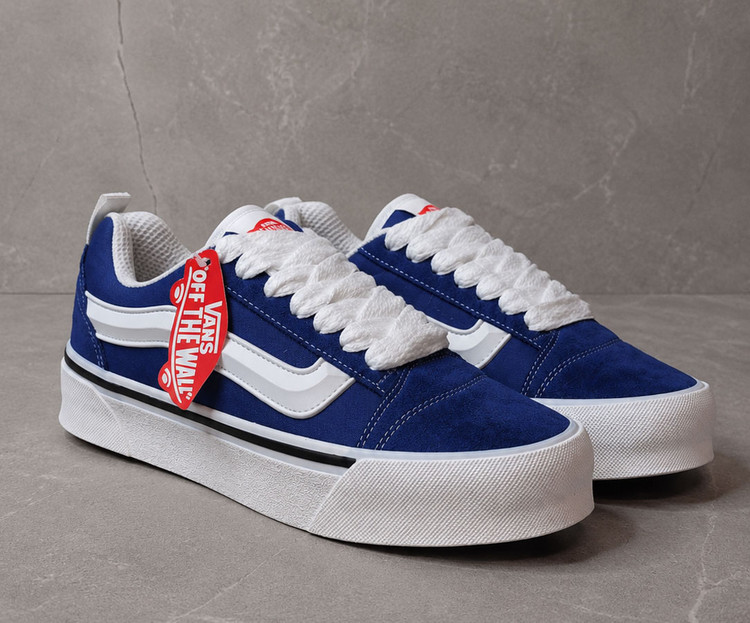 کفش کتونی ونس لژدار سرمه ای (Vans Platform) | ترکیب اصالت و قدبلندی