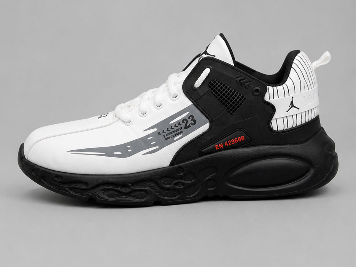 کفش کتونی نایک ایر جردن 4 رترو سفید مشکی (Jordan 4 Retro) | خاص و کلاسیک