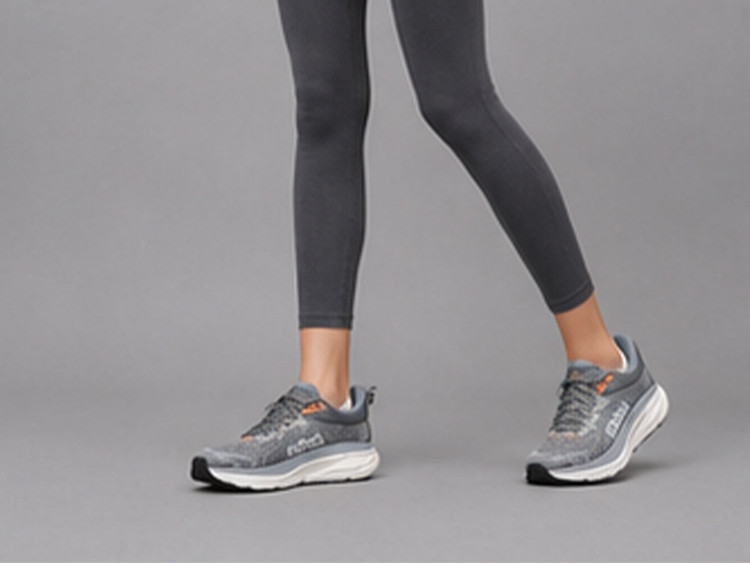 کفش رانینگ هوکا کلیفتون ۸ طوسی نارنجی (Hoka Clifton 8)