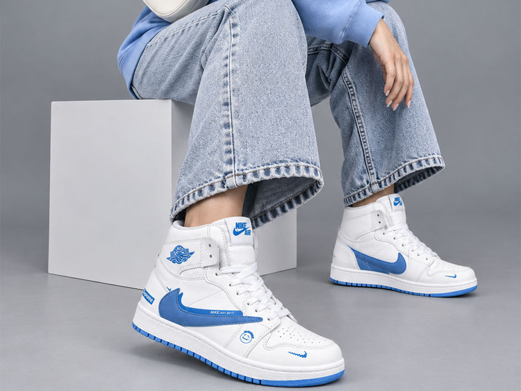کفش جردن وان ساقدار سفید(تراویس اسکات)/Jordan 1 High