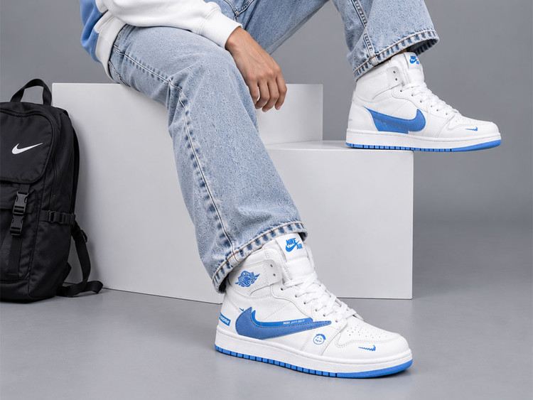 کفش جردن وان ساقدار سفید(تراویس اسکات)/Jordan 1 High