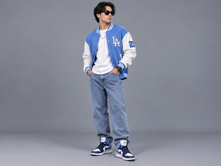 کفش جردن وان ساقدار سفید آبی | Jordan 1 High-Top