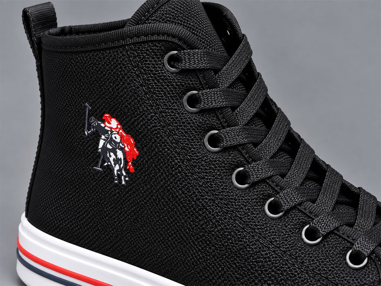ونس ساقدار پولو مشکی | کفش اسپرت High-Top
