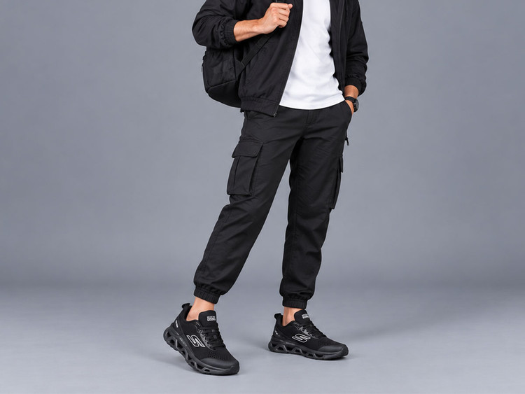 کفش اسکچرز (مشکی) | کفش رانینگ و باشگاه (Skechers Sneakers)