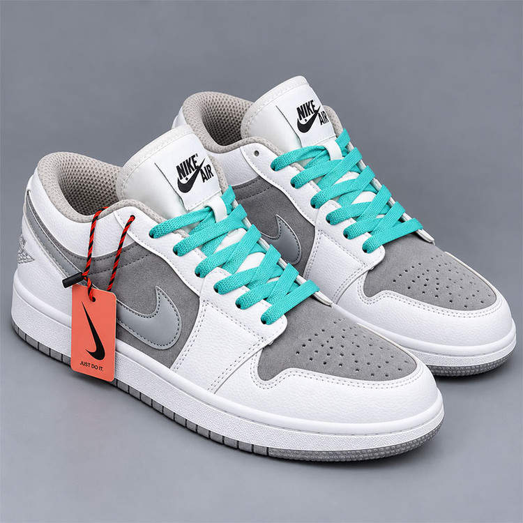 کفش نایک ایر جردن 1 بدون ساق طوسی نقره ای